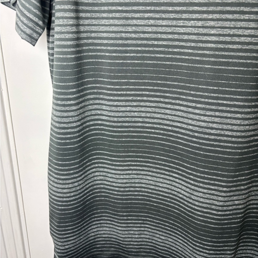 Nike Golf Tour Performance Dri-Fit Gray Striped Polo Shirt Men Size XL - Picture 12 of 15